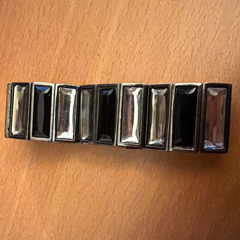 Vintage Chunky Rectangular Stretch Bracelet - image 4